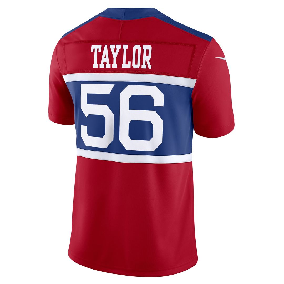 Men's Nike New York Giants Lawrence Taylor Century Red Alternate Vapor F.U.S.E. Retired Player Limited NFL Jersey