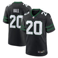Men's Nike New York Jets Breece Hall Legacy Black Alternate Game NFL Jersey