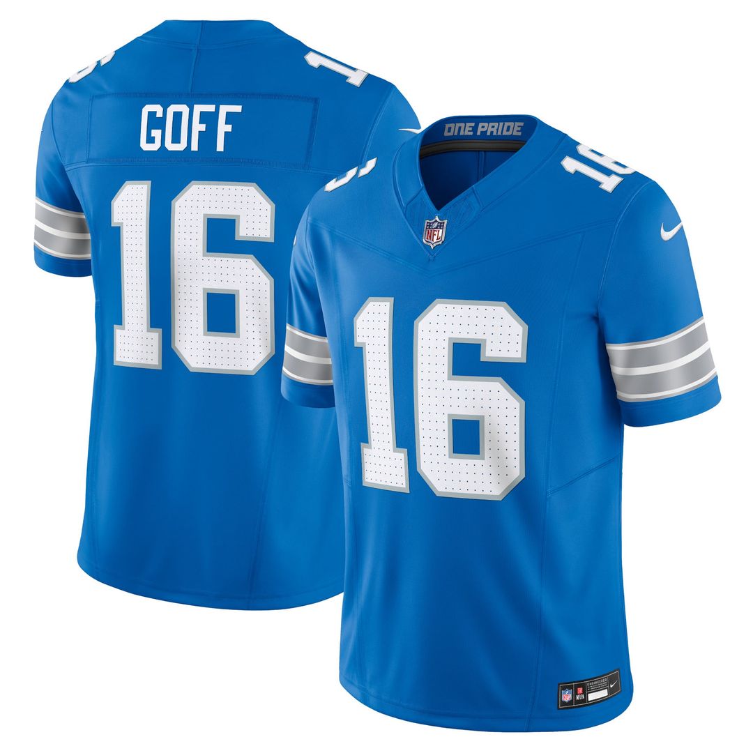 Men's Nike Detroit Lions Jared Goff Black Vapor F.U.S.E. Limited NFL Jersey