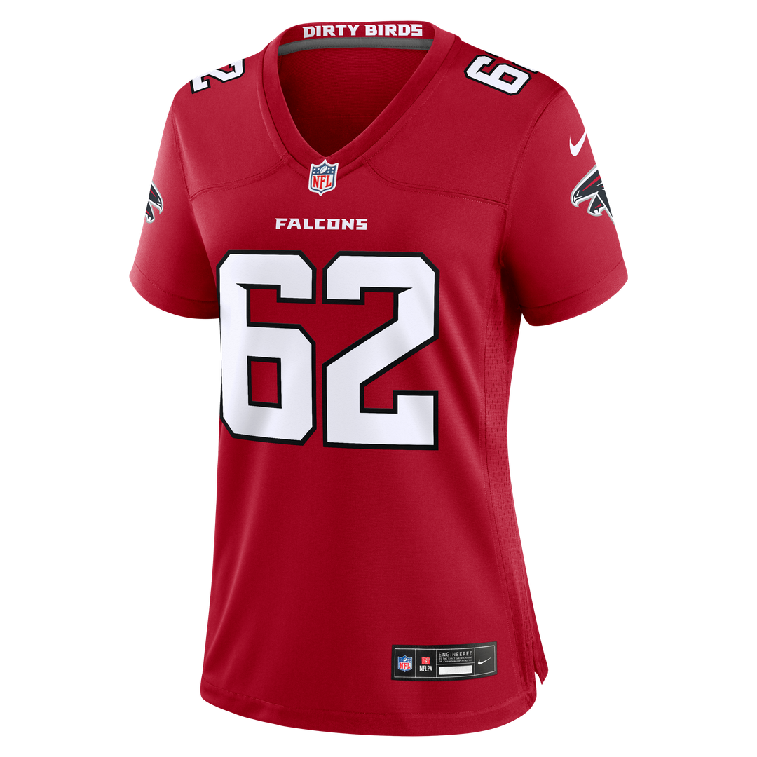 Women's Nike Atlanta Falcons Corey Levin Red Team Game NFL Jersey