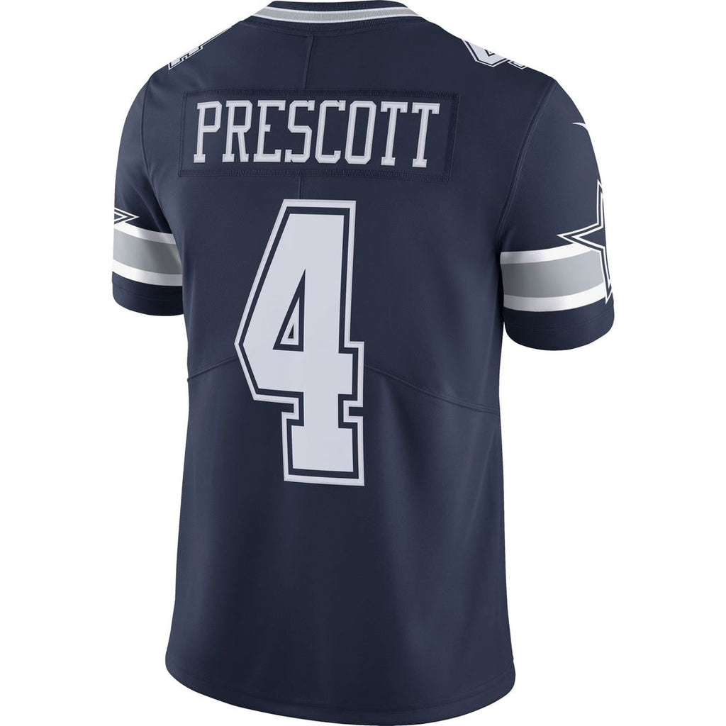Men's Nike Dallas Cowboys Dak Prescott Navy Vapor Limited Player NFL Jersey