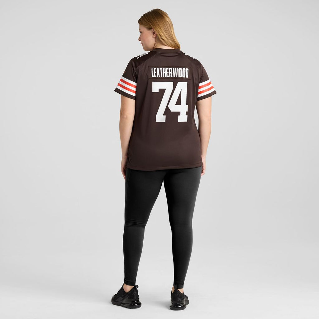 Women's Nike Cleveland Browns Alex Leatherwood Brown Team Game NFL Jersey