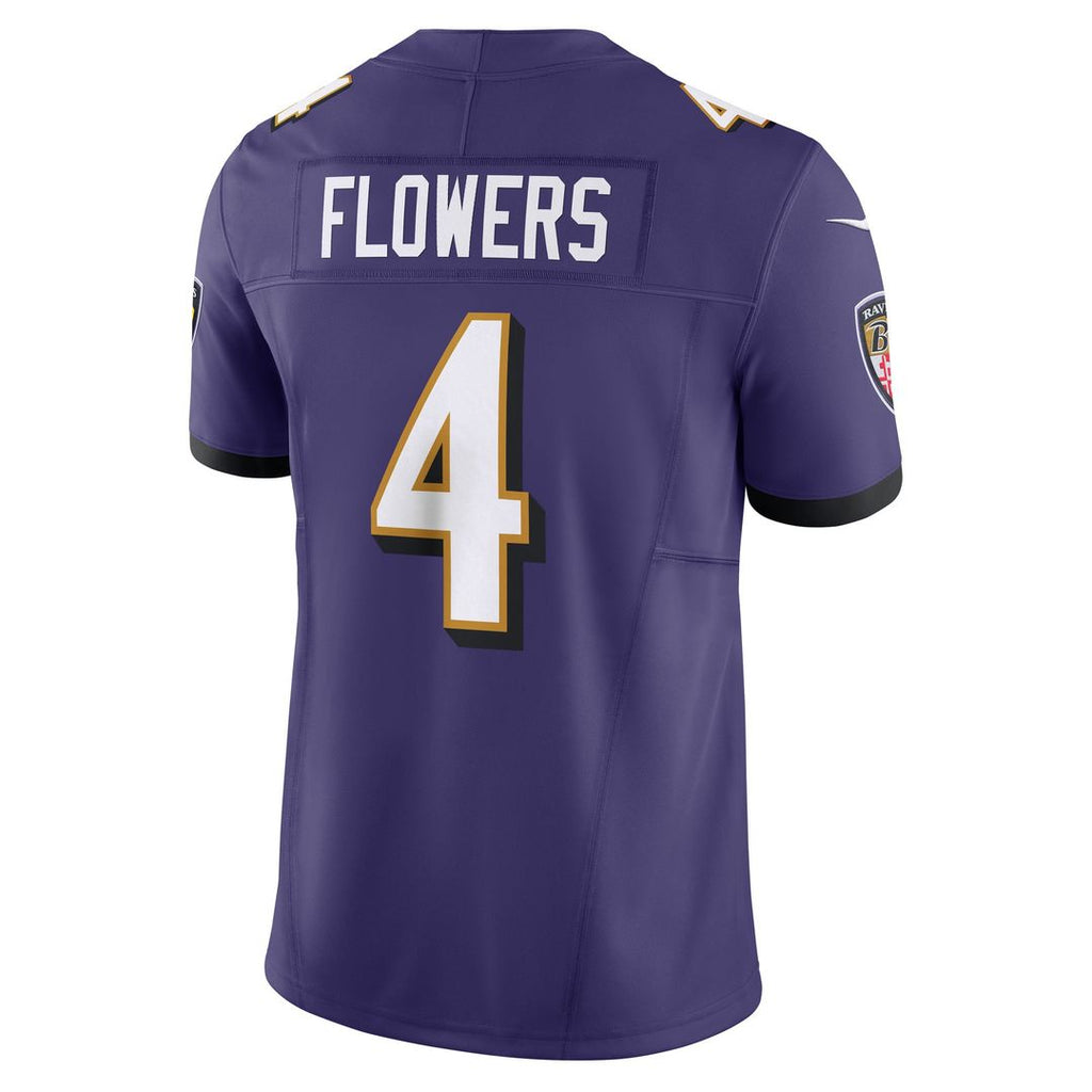 Men's Nike Baltimore Ravens Zay Flowers Black Alternate Vapor F.U.S.E. Limited NFL Jersey