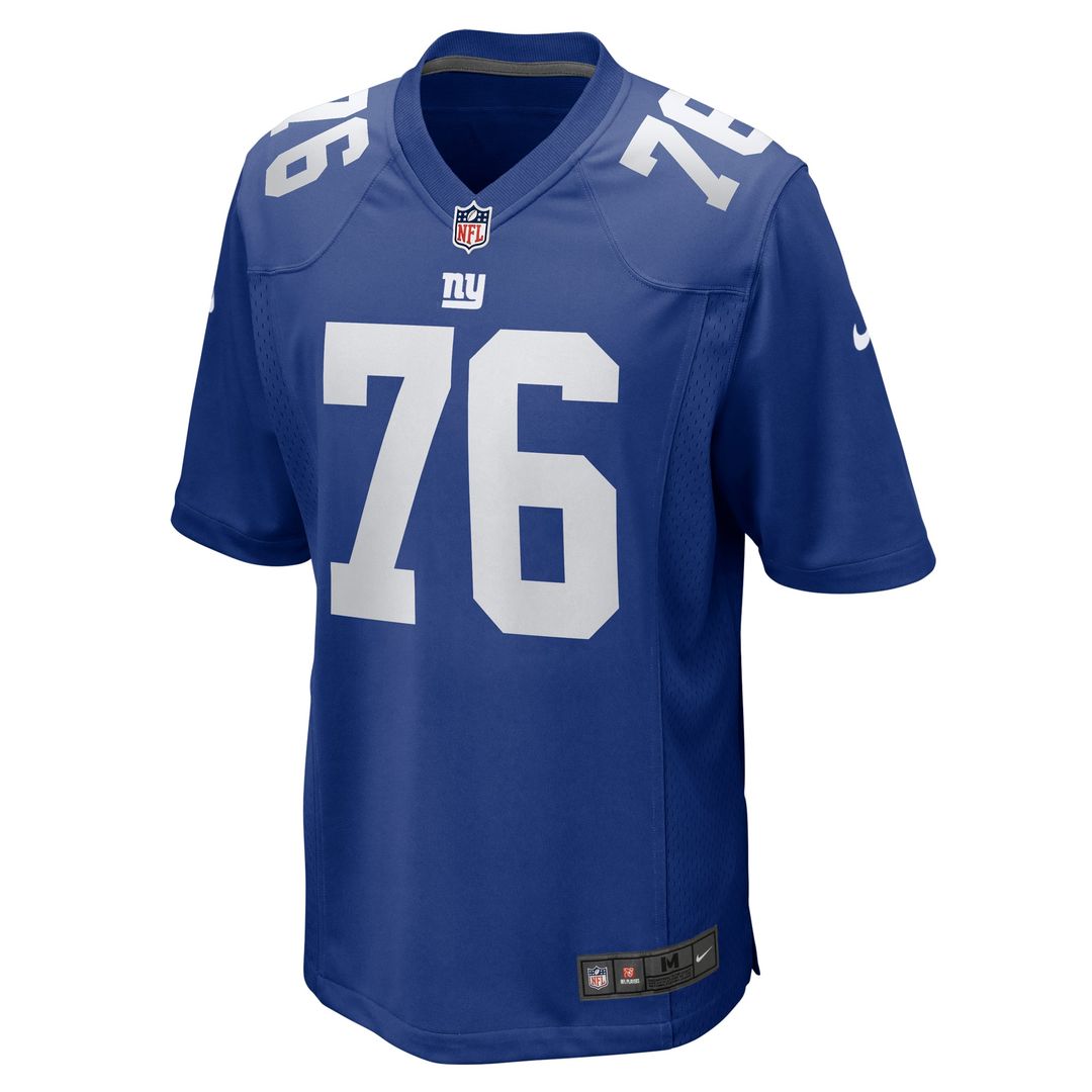 Men's Nike New York Giants Jon Runyan Royal Team Game NFL Jersey