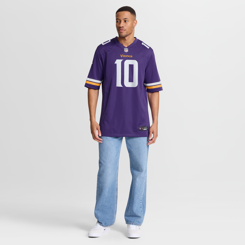 Men's Nike Minnesota Vikings Fran Tarkenton Purple Game Retired Player NFL Jersey
