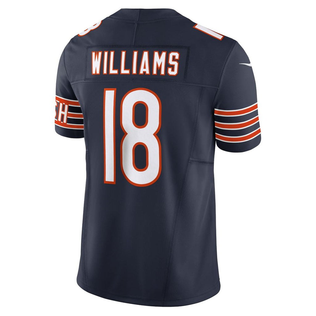 Men's Nike Chicago Bears Caleb Williams Navy Vapor F.U.S.E. Limited NFL Jersey