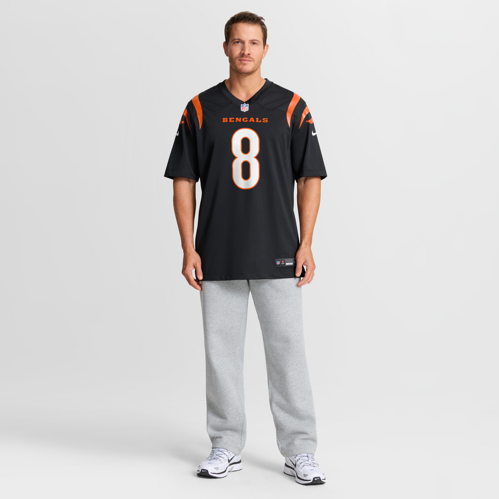 Men's Nike Cincinnati Bengals Ryan Rehkow Black Game NFL Jersey