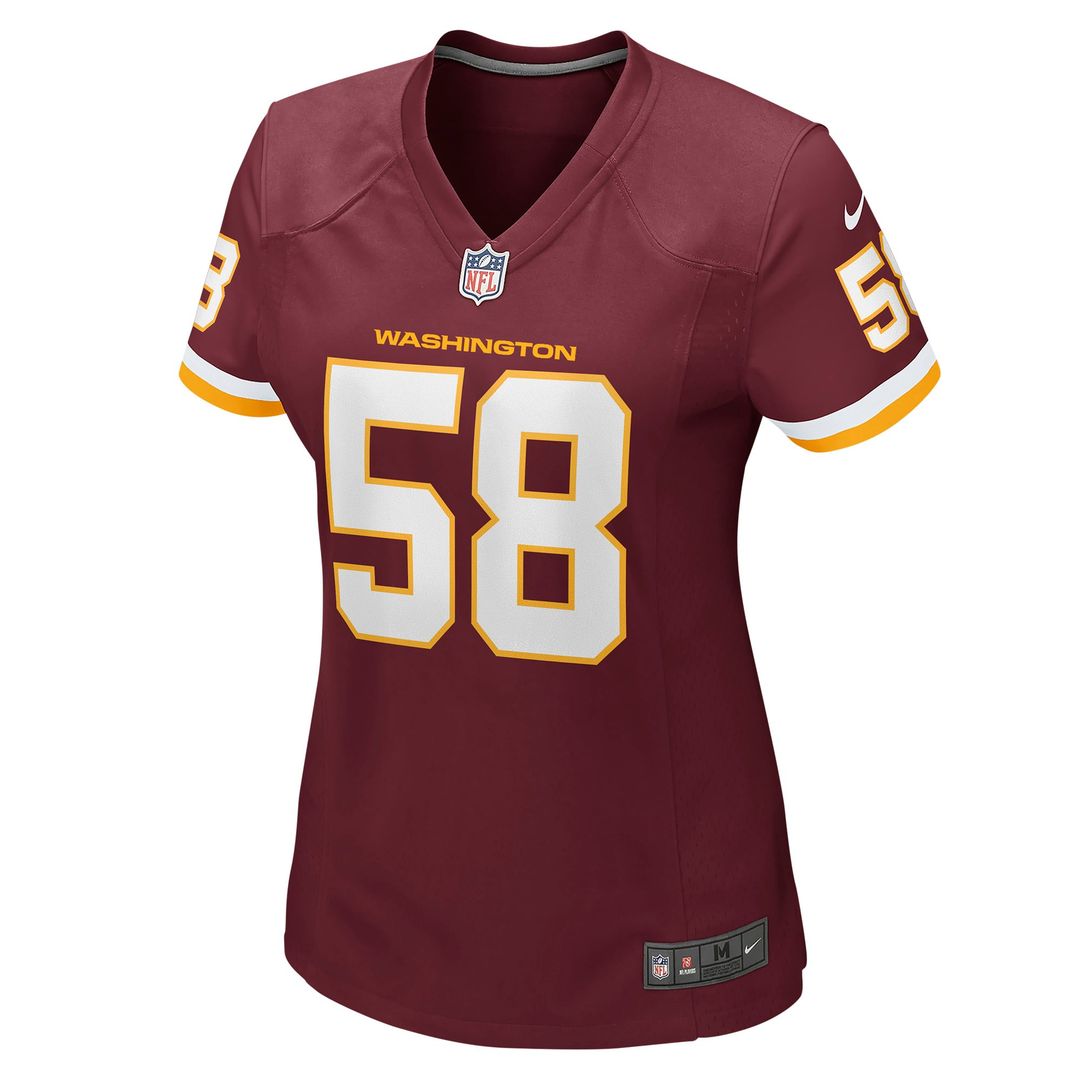 Women's Nike Washington Football Team Shaka Toney Burgundy Game NFL Jersey