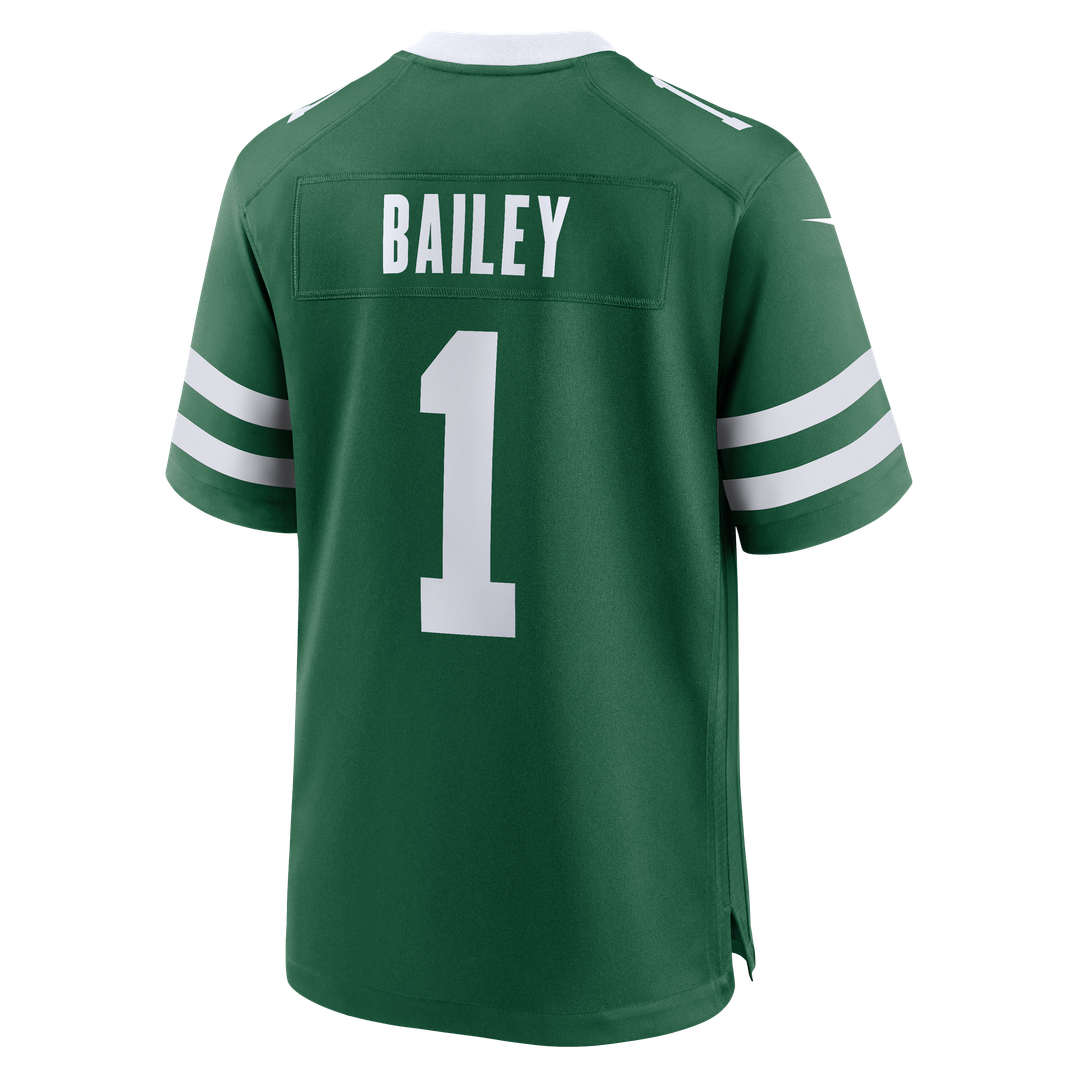 Men's Nike New York Jets David Bailey Legacy Green 2026 NFL Draft First Round Pick No. 2 Team Game NFL Jersey