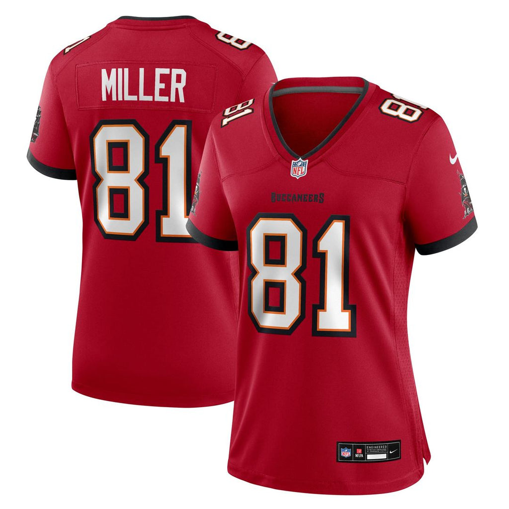 Women's Nike Tampa Bay Buccaneers Ryan Miller Red Team Game NFL Jersey