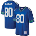 Men's Big & Tall Mitchell & Ness Seattle Seahawks Steve Largent Royal 1985 Retired Player Replica NFL Jersey