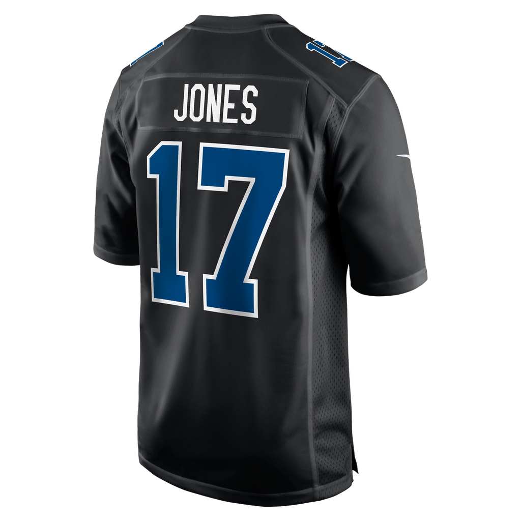 Men's Nike Indianapolis Colts Daniel Jones Carbon Black Fashion Game NFL Jersey