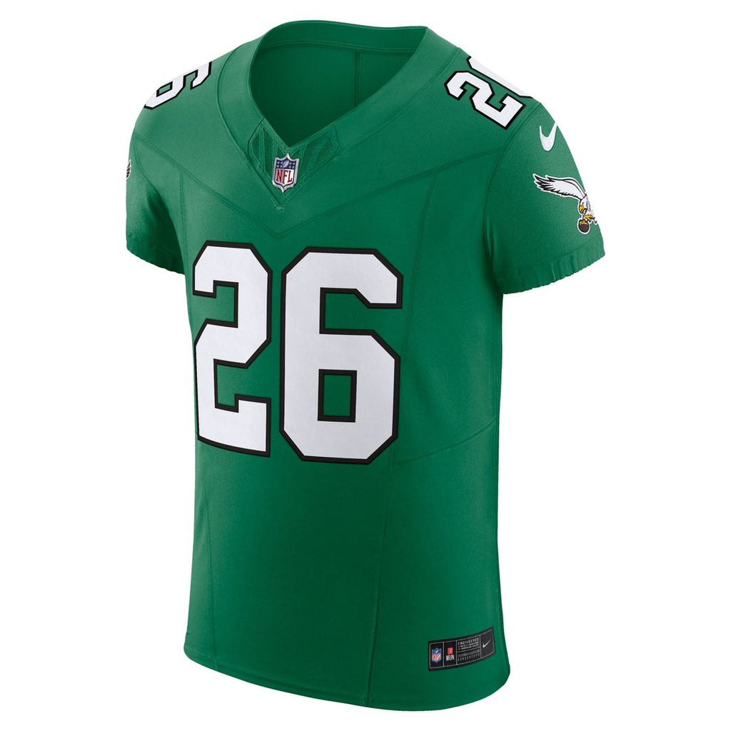 Men's Nike Philadelphia Eagles Saquon Barkley Black Alternate Vapor F.U.S.E. Elite NFL Jersey