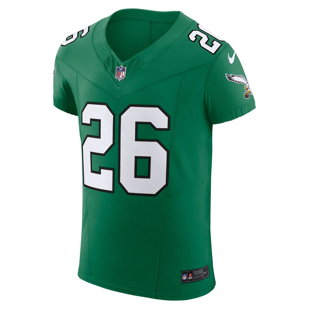 Men's Nike Philadelphia Eagles Saquon Barkley Black Alternate Vapor F.U.S.E. Elite NFL Jersey