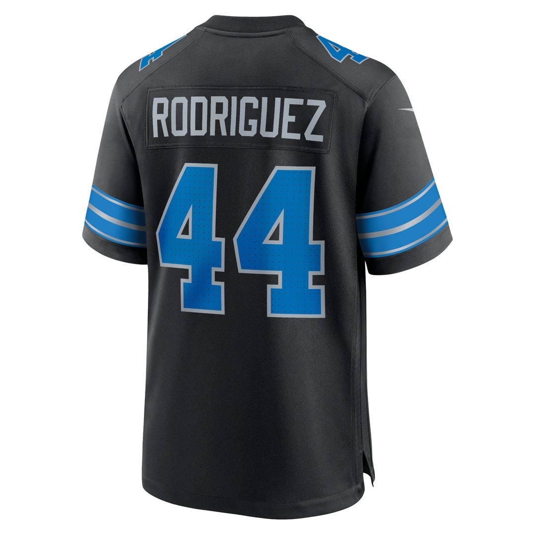 Men's Nike Detroit Lions Malcolm Rodriguez Blue Game NFL Jersey