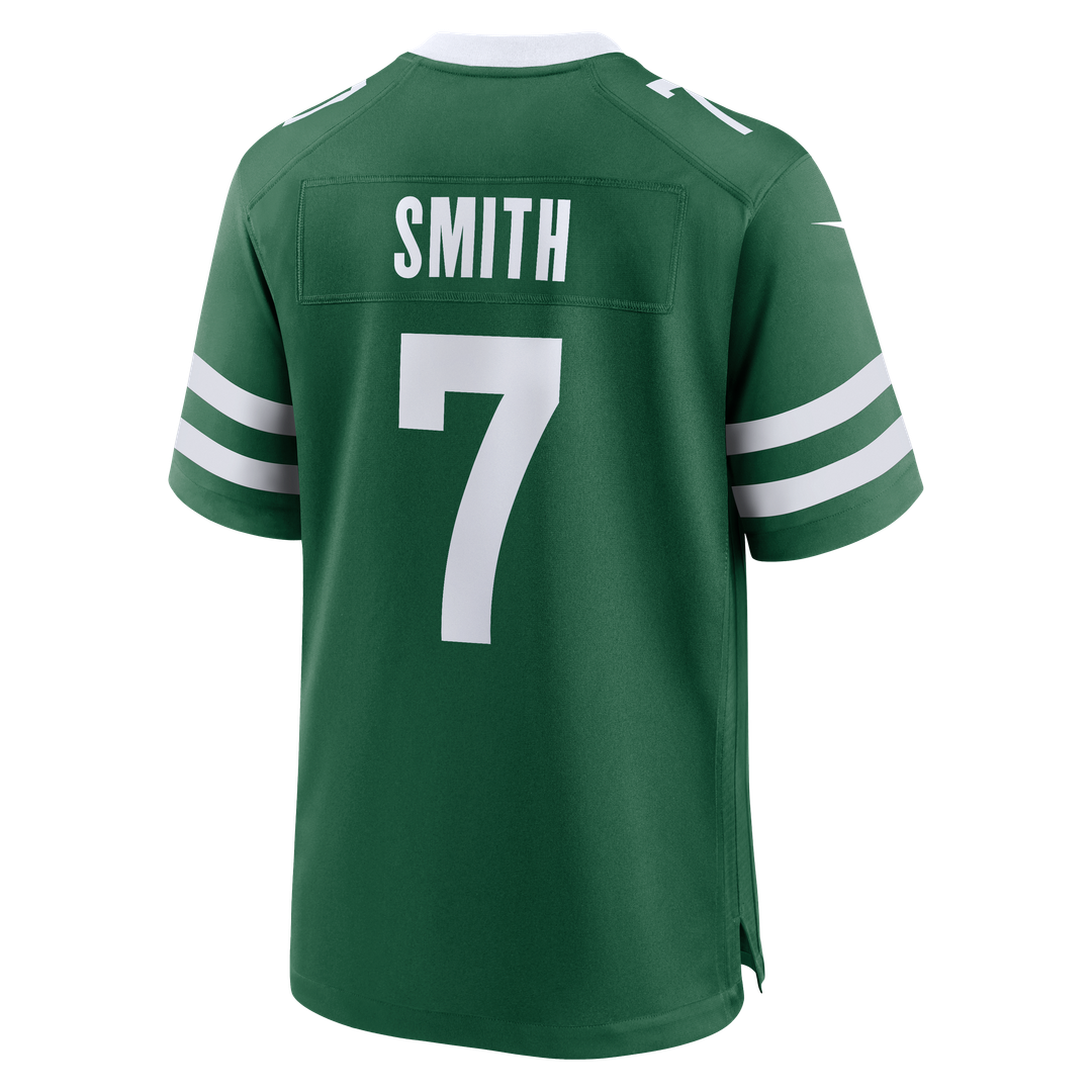 Men's Nike New York Jets Geno Smith Legacy Green Game NFL Jersey