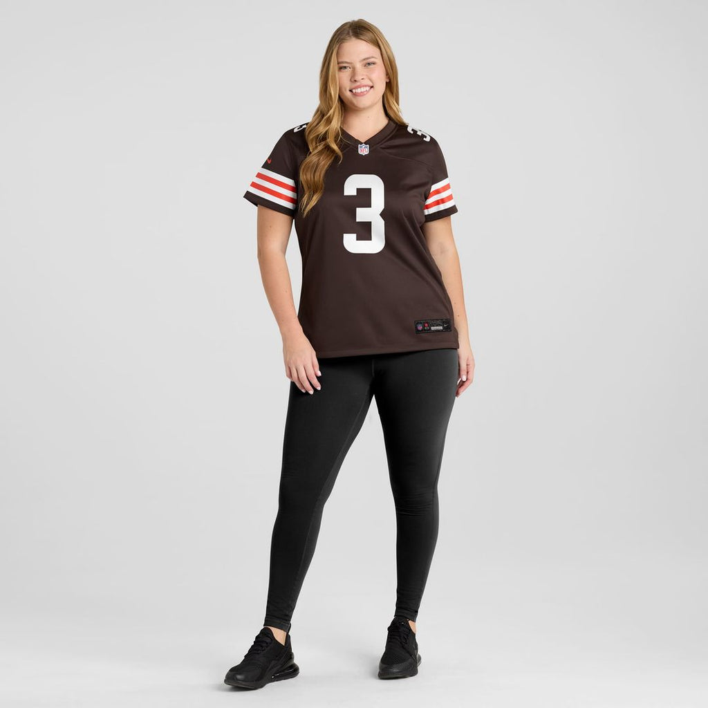 Women's Nike Cleveland Browns Jerry Jeudy Brown Game NFL Jersey