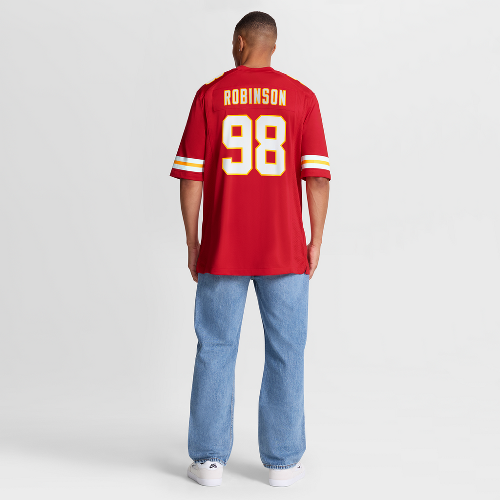 Men's Nike Kansas City Chiefs Janarius Robinson Red Team Game NFL Jersey