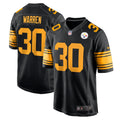 Men's Nike Pittsburgh Steelers Jaylen Warren Black Alternate Game NFL Jersey