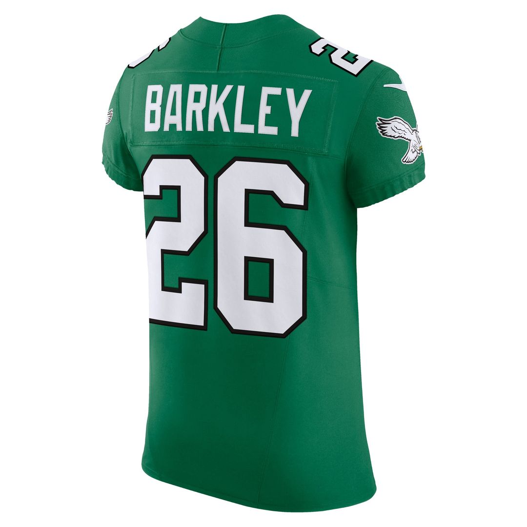 Men's Nike Philadelphia Eagles Saquon Barkley Black Alternate Vapor F.U.S.E. Elite NFL Jersey
