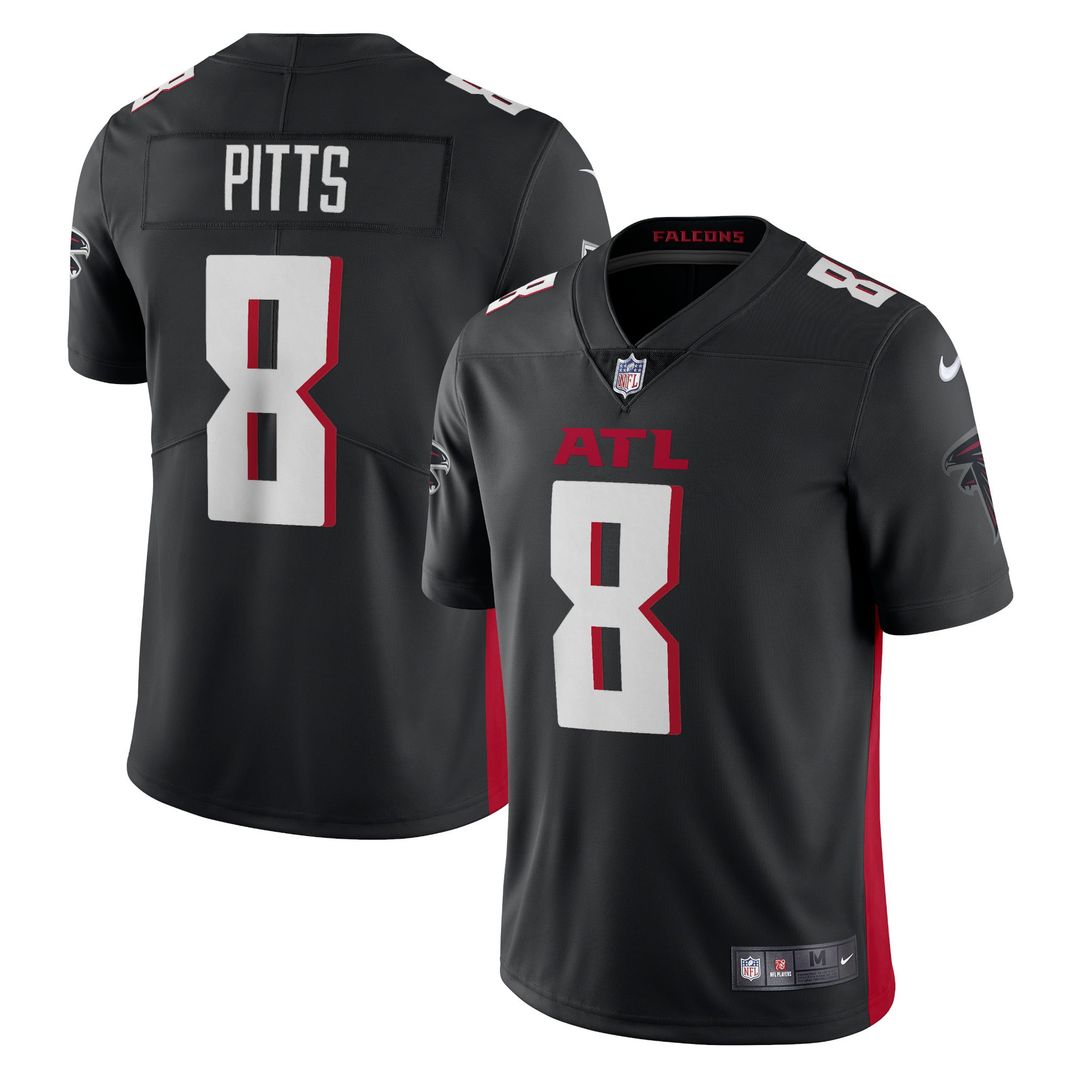 Men's Nike Atlanta Falcons Kyle Pitts Black Vapor Limited NFL Jersey