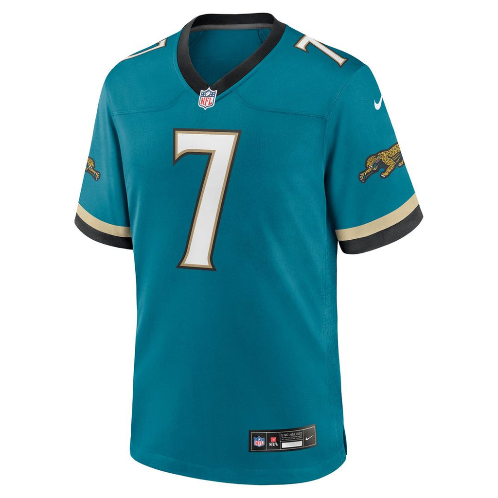 Men's Nike Jacksonville Jaguars Brian Thomas Jr. Teal Alternate Game NFL Jersey