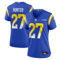 Women's Nike Los Angeles Rams Jarquez Hunter Royal Team Game NFL Jersey