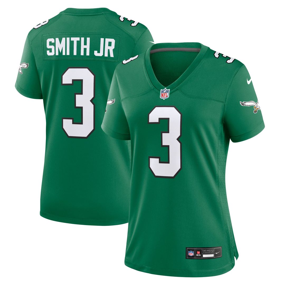 Women's Nike Philadelphia Eagles Nolan Smith Kelly Green Alternate Game NFL Jersey