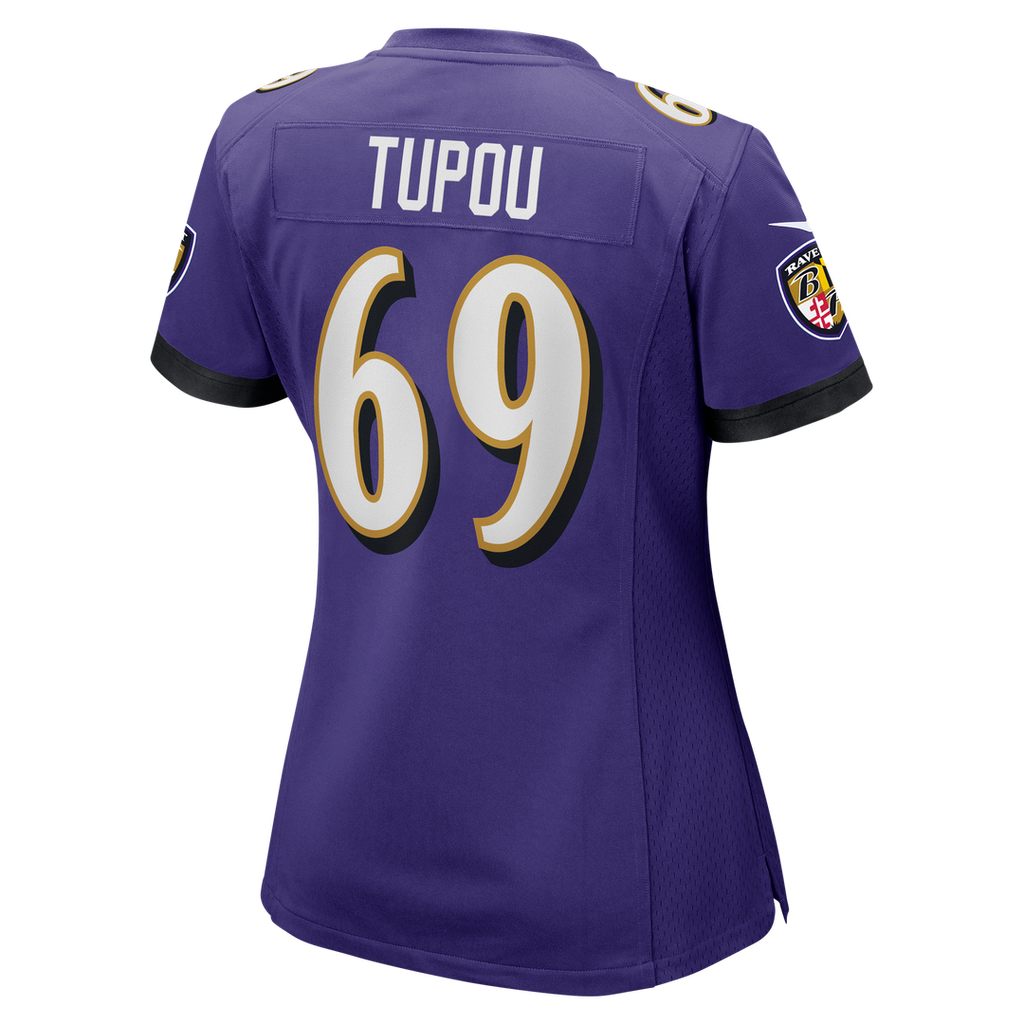 Women's Nike Baltimore Ravens Josh Tupou Purple Team Game NFL Jersey