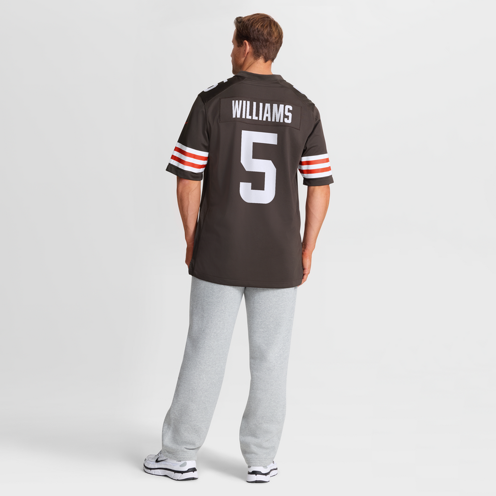 Men's Nike Cleveland Browns Quincy Williams Brown Team Game NFL Jersey