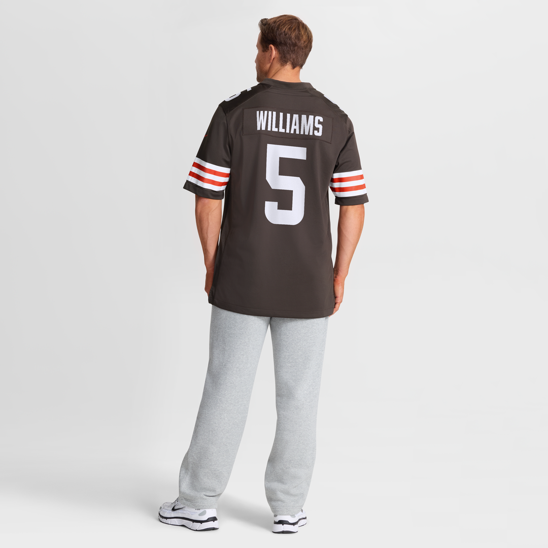 Men's Nike Cleveland Browns Quincy Williams Brown Team Game NFL Jersey