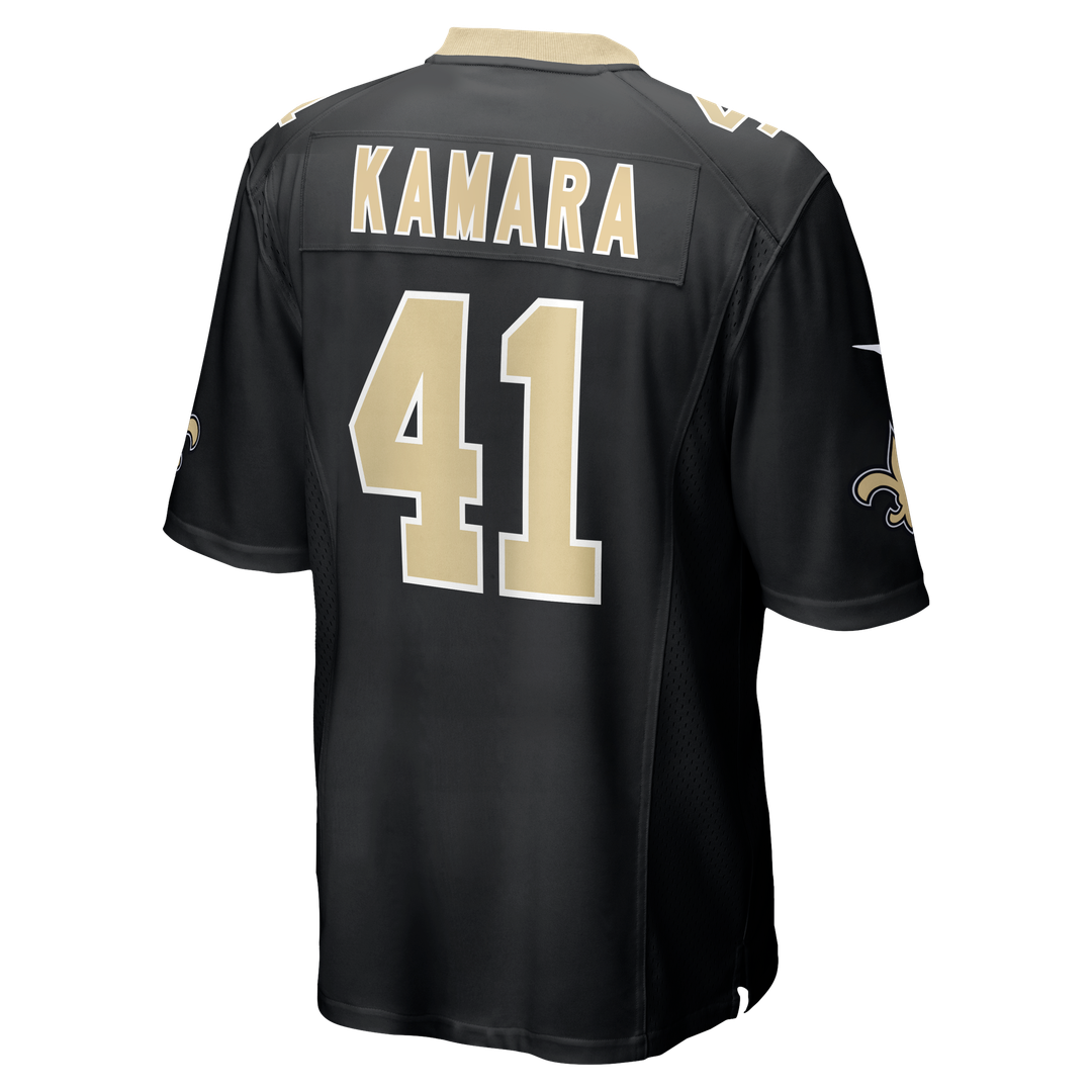 Men's Nike New Orleans Saints Alvin Kamara Black Game NFL Jersey