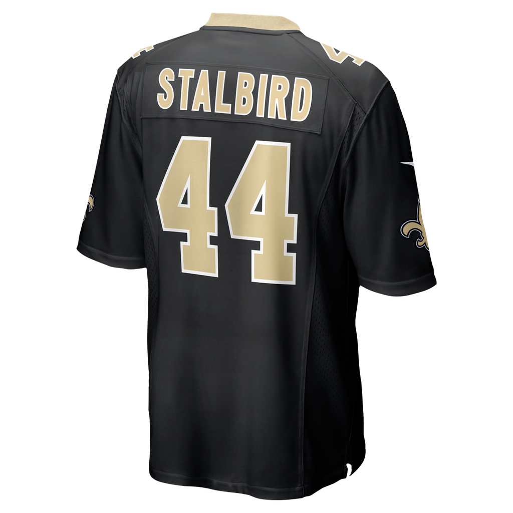 Men's Nike New Orleans Saints Isaiah Stalbird Black Team Game NFL Jersey