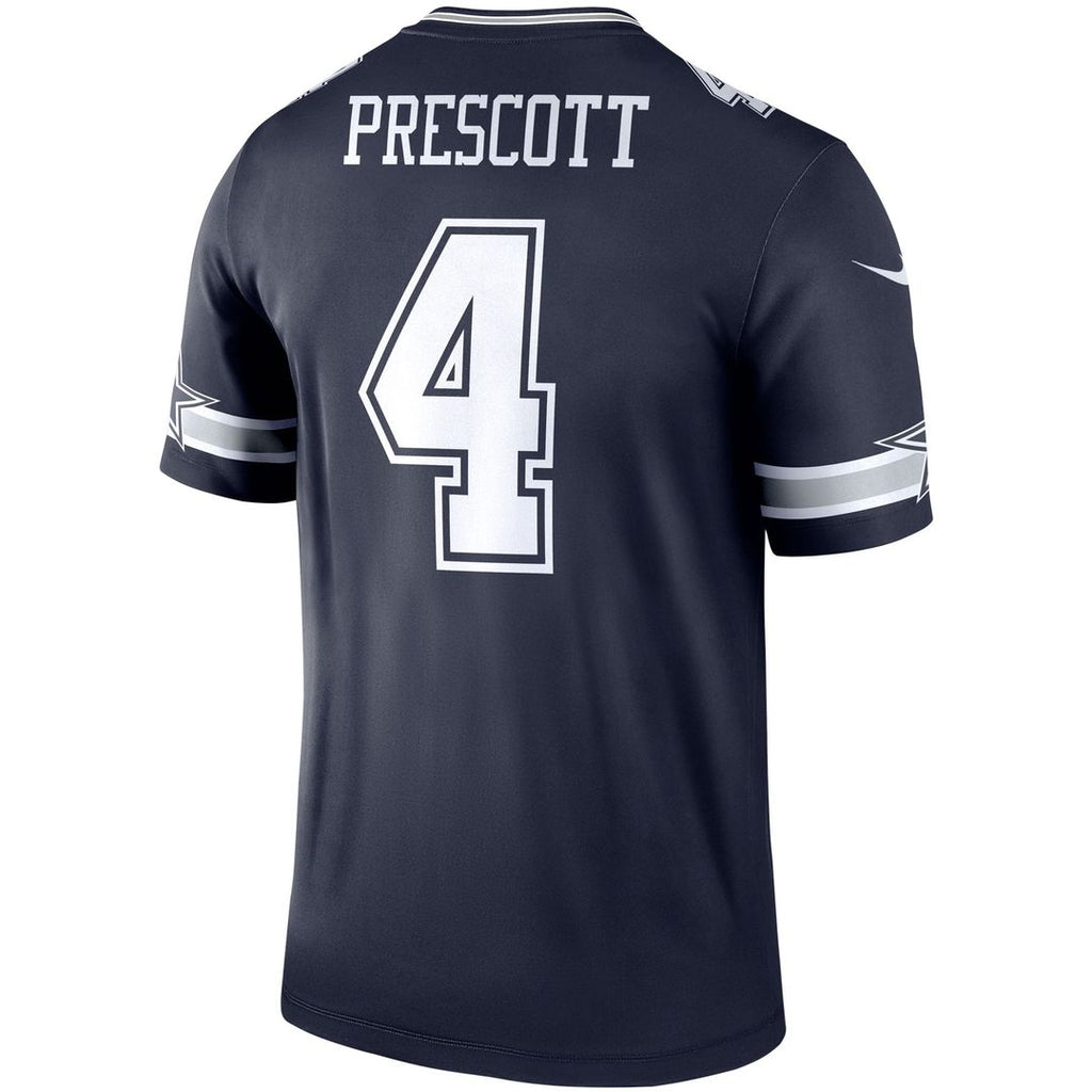 Men's Nike Dallas Cowboys Dak Prescott White Legend Player NFL Performance Top