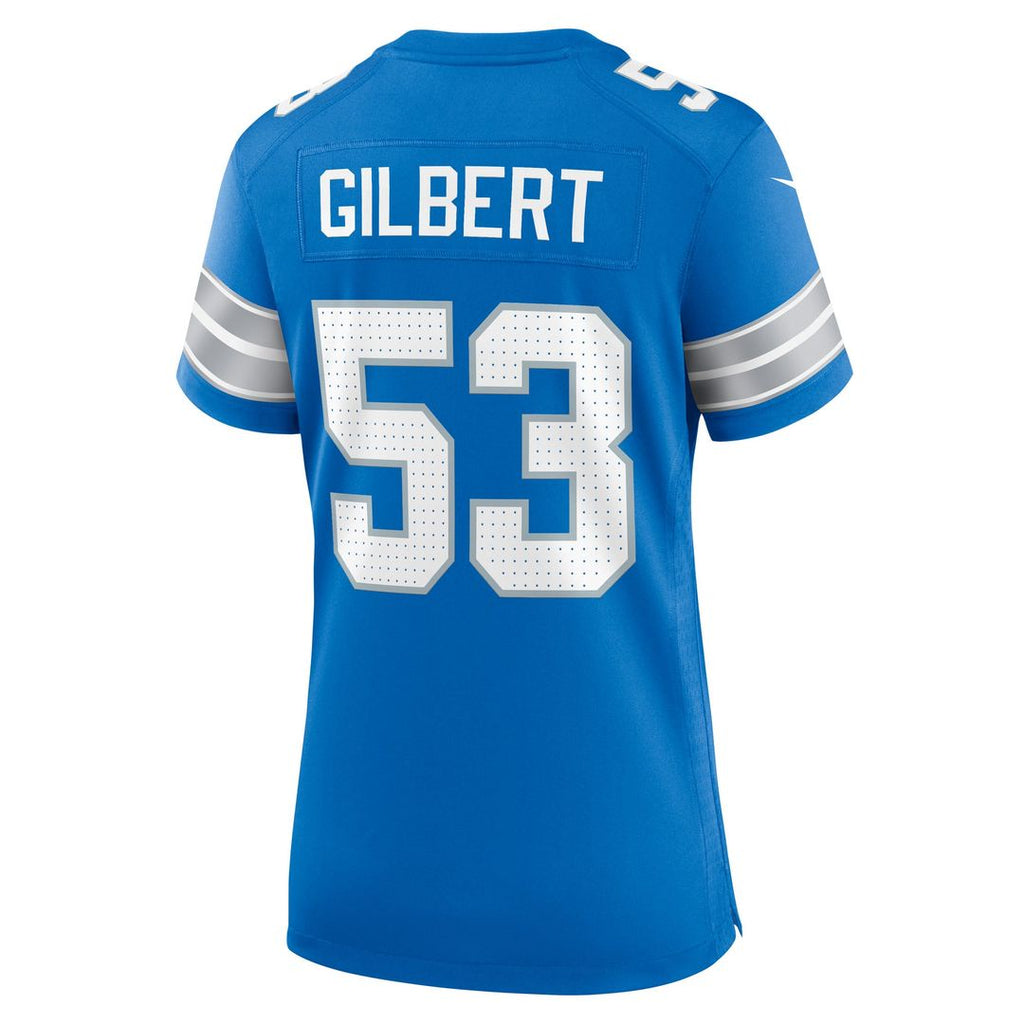 Women's Nike Detroit Lions DaRon Gilbert Blue Game NFL Jersey