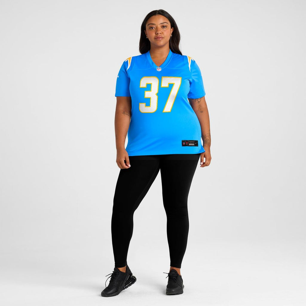 Women's Nike Los Angeles Chargers Jordan Oladokun Powder Blue Team Game NFL Jersey