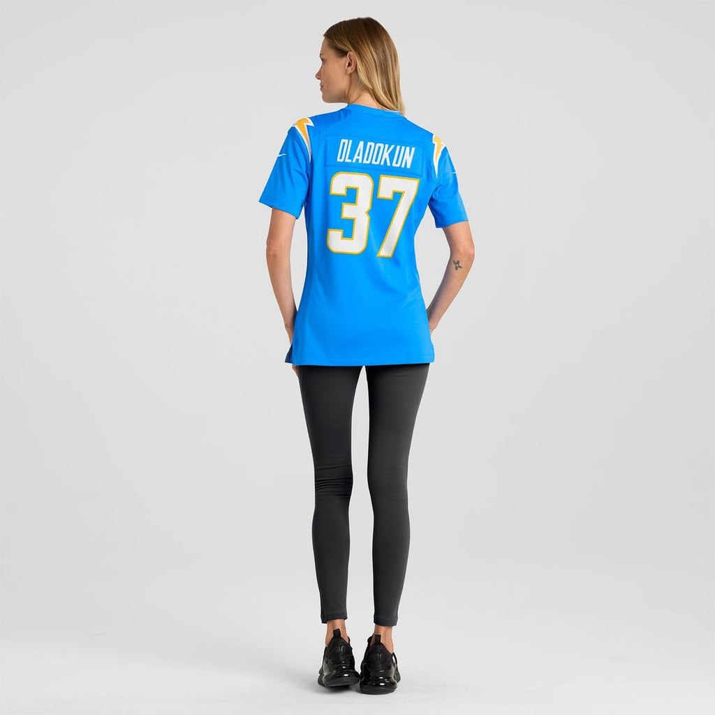 Women's Nike Los Angeles Chargers Jordan Oladokun Powder Blue Team Game NFL Jersey