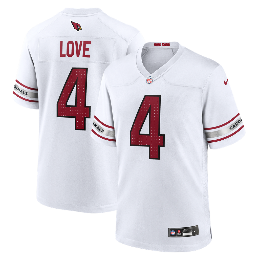Men's Nike Arizona Cardinals Jeremiyah Love White Game Player NFL Jersey