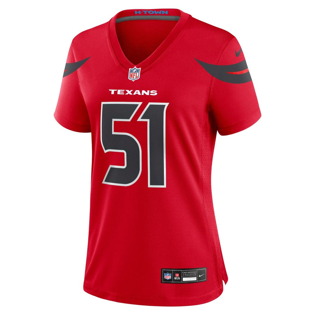 Women's Nike Houston Texans Will Anderson Jr. White Game NFL Jersey