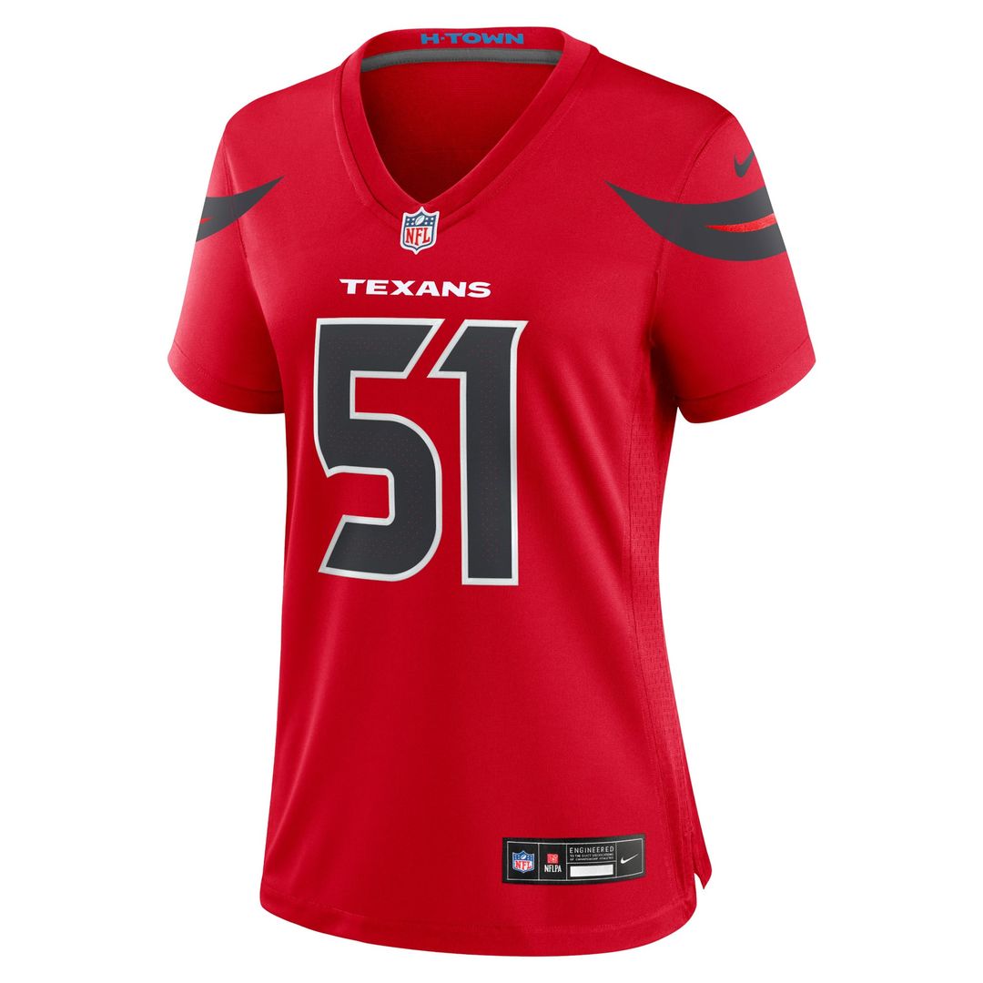Women's Nike Houston Texans Will Anderson Jr. White Game NFL Jersey