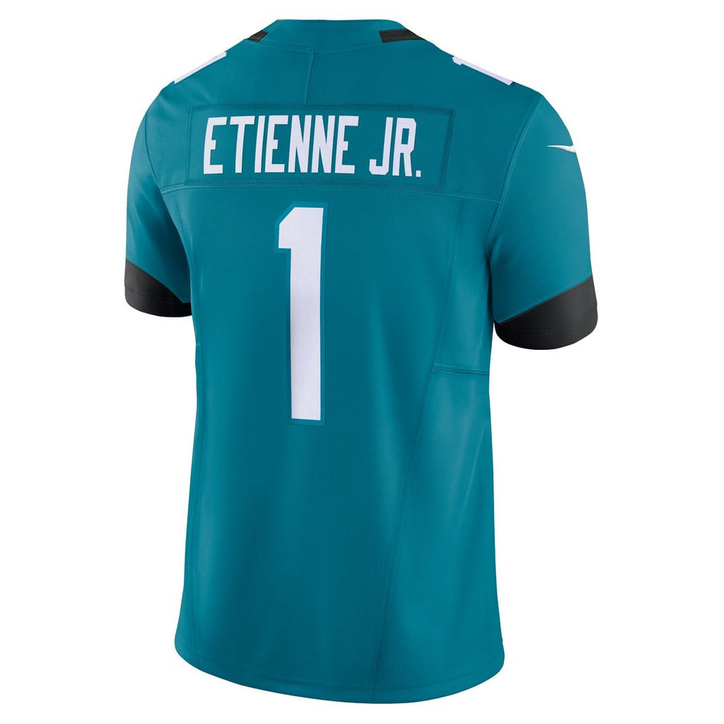 Men's Nike Jacksonville Jaguars Travis Etienne Black Vapor F.U.S.E. Limited NFL Jersey
