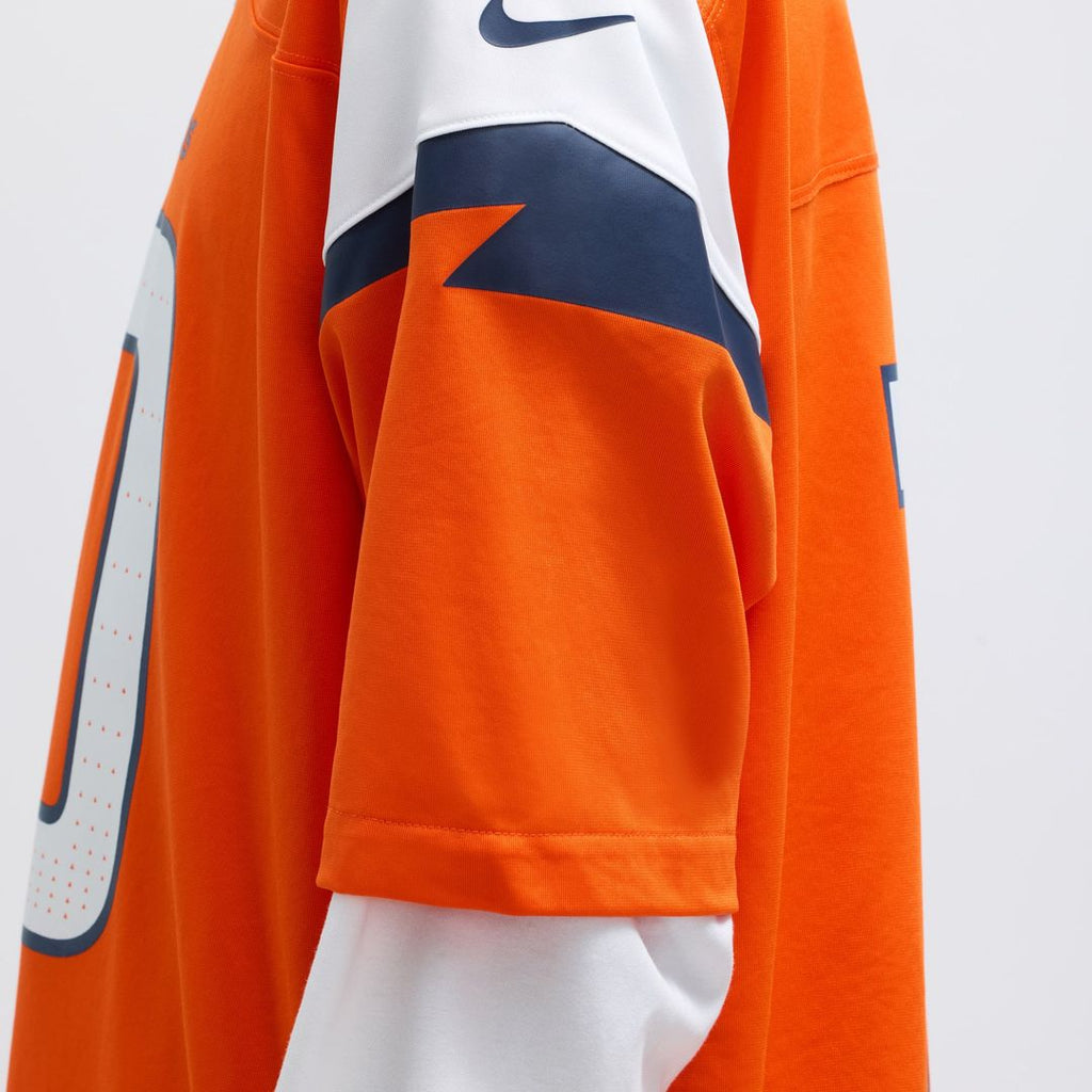 Men's Nike Denver Broncos Bo Nix Orange Player Game NFL Jersey