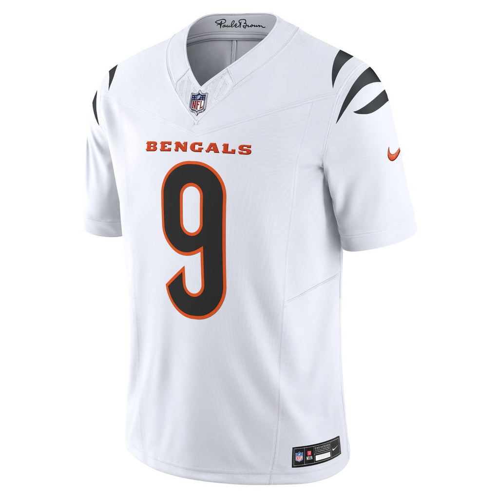 Men's Nike Cincinnati Bengals Joe Burrow White Vapor F.U.S.E. Limited NFL Jersey