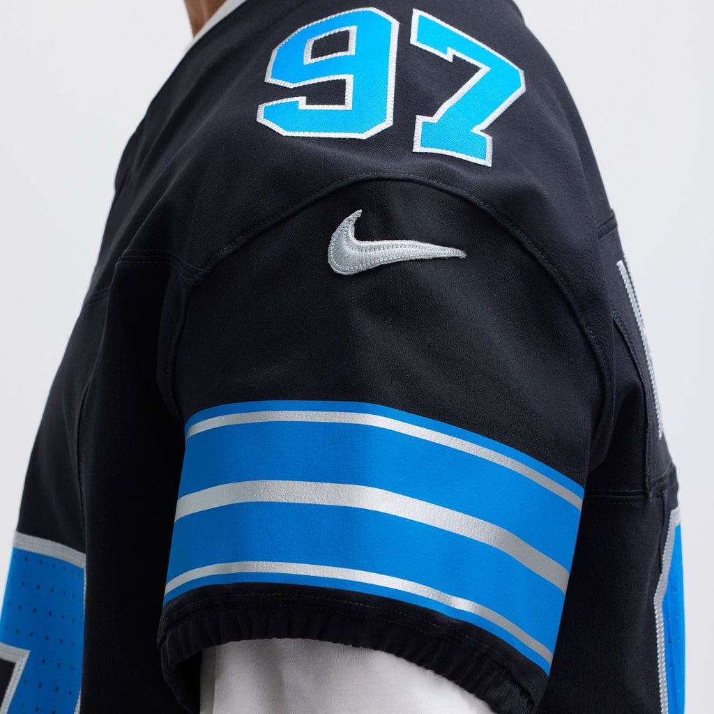 Men's Nike Detroit Lions Aidan Hutchinson Black Alternate Vapor F.U.S.E. Elite NFL Jersey