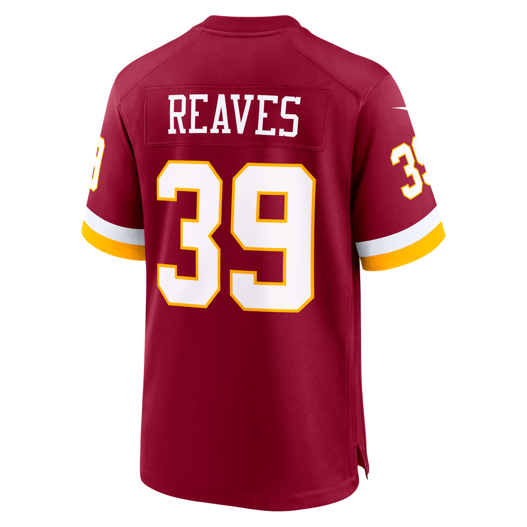 Men's Nike Washington Commanders Jeremy Reaves Black Hail Raiser Alternate Game NFL Jersey