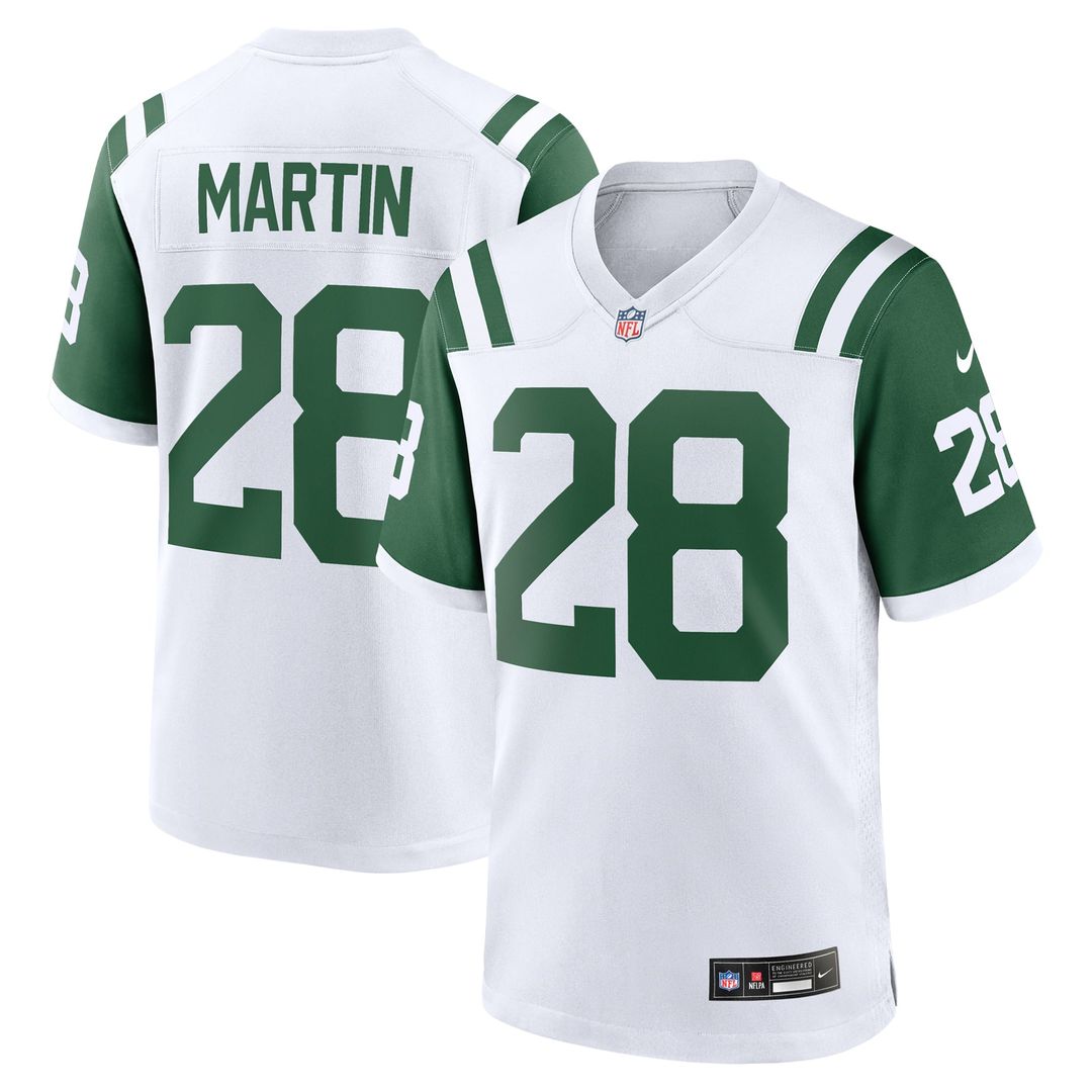 Men's Nike New York Jets Curtis Martin White Retired Player Alternate Game NFL Jersey