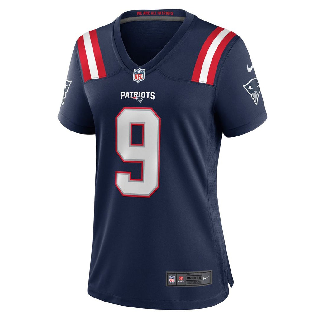 Women's Nike New England Patriots Kayshon Boutte Navy Game NFL Jersey