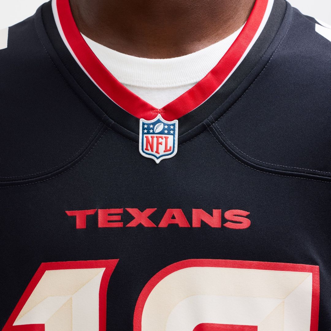Men's Nike Houston Texans Nico Collins Red Alternate Game NFL Jersey
