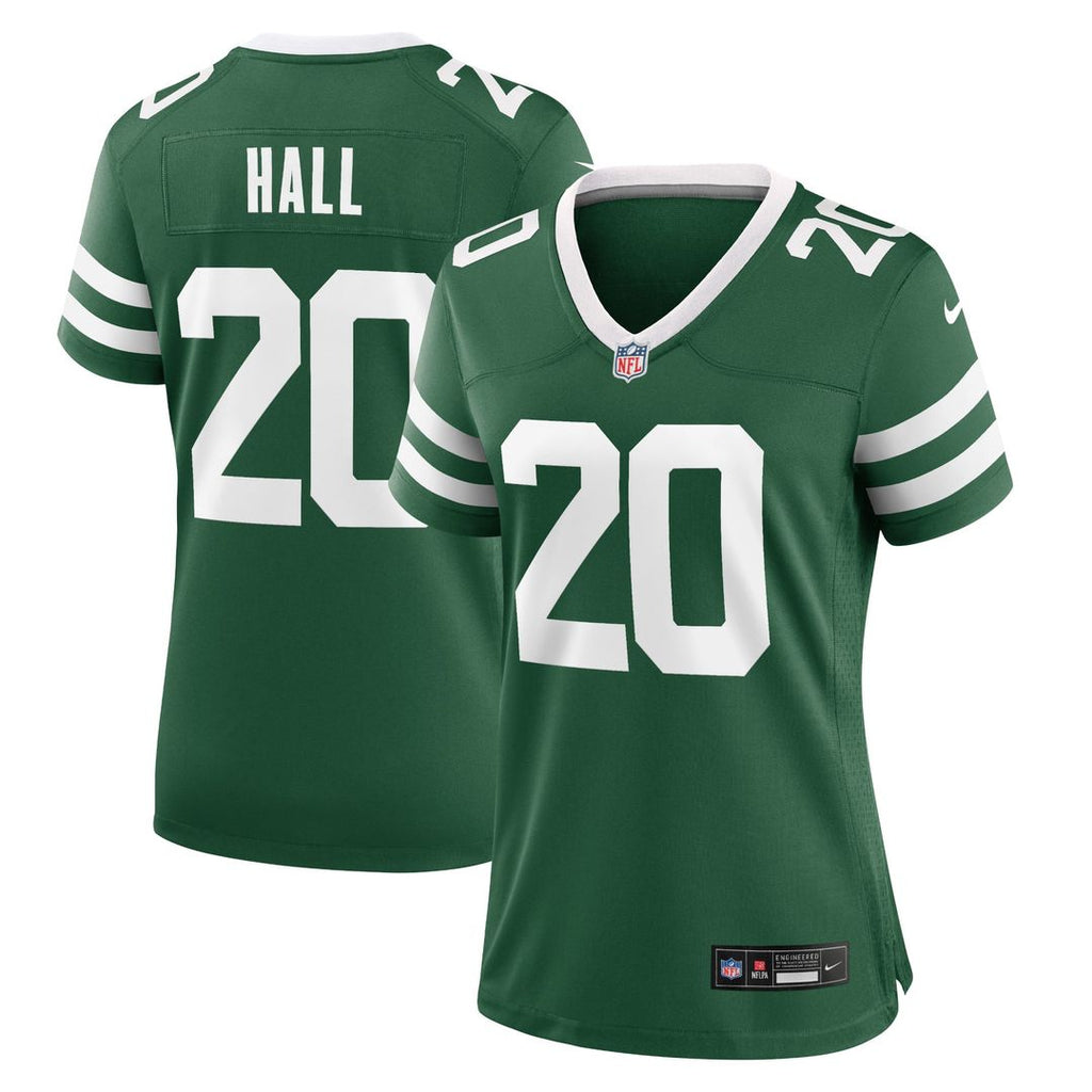 Women's Nike New York Jets Breece Hall Legacy Green Game NFL Jersey