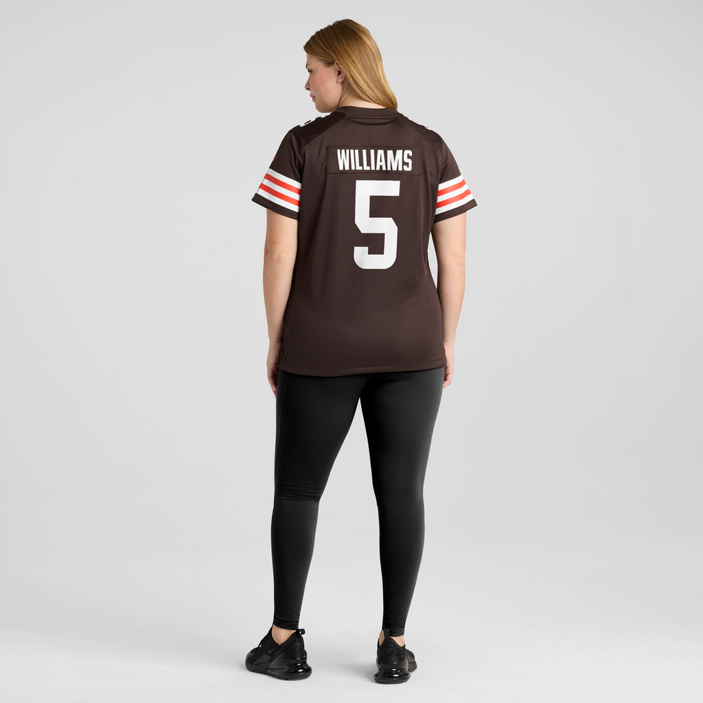 Women's Nike Cleveland Browns Quincy Williams Brown Team Game NFL Jersey